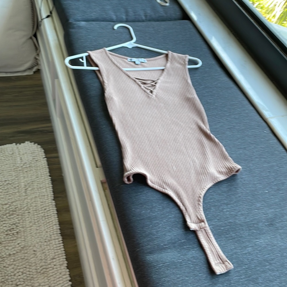 Iris Taupe body suit Worn twice M